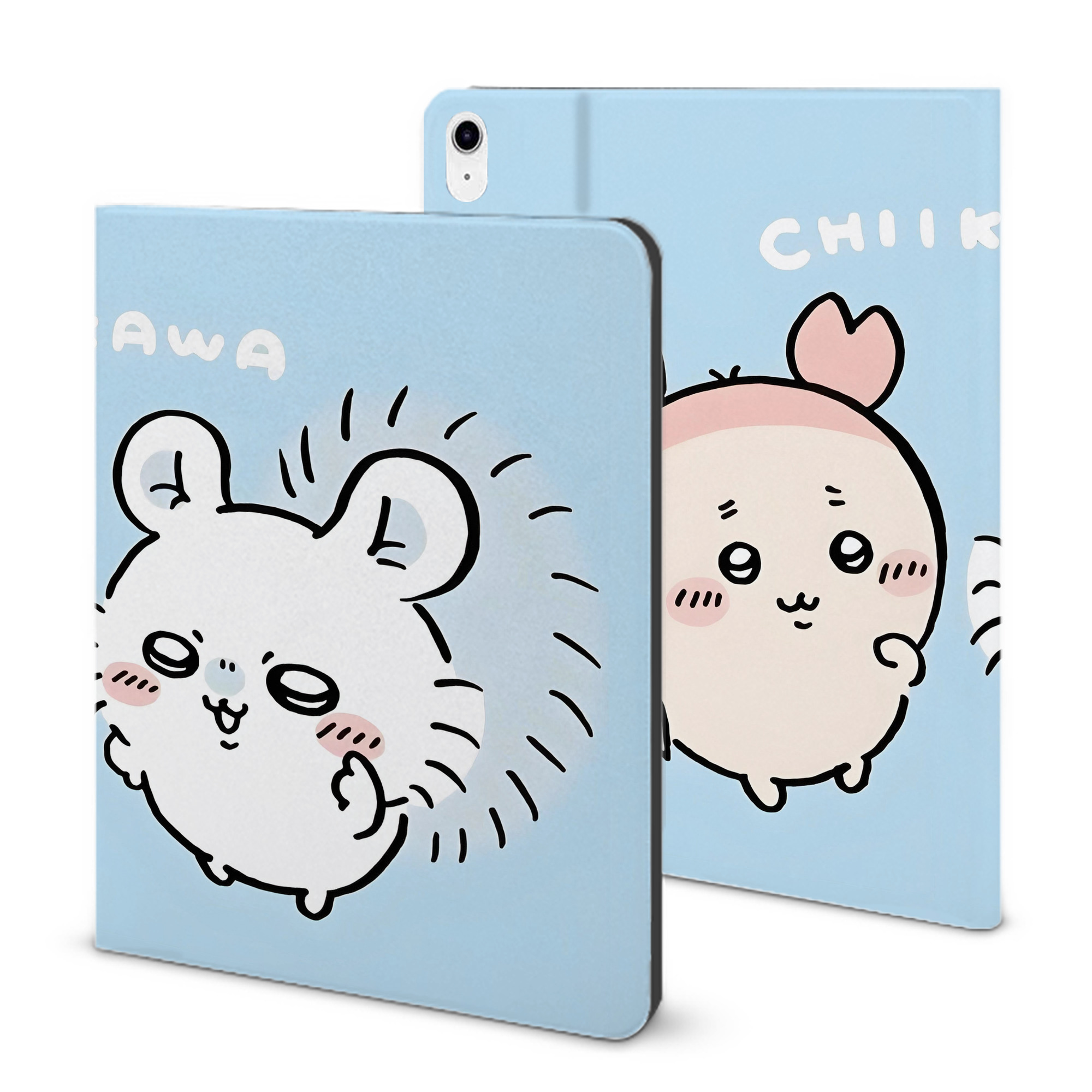 （画像用） ちいかわ Chii-kawa IPad ケース ブック型 PUレザー TPU 耐衝撃 軽量 薄型 ペン収納なし 全面保護 IPad 各モデル対応